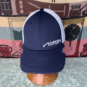 Notch Navy Blue And White Cap Size L/XL